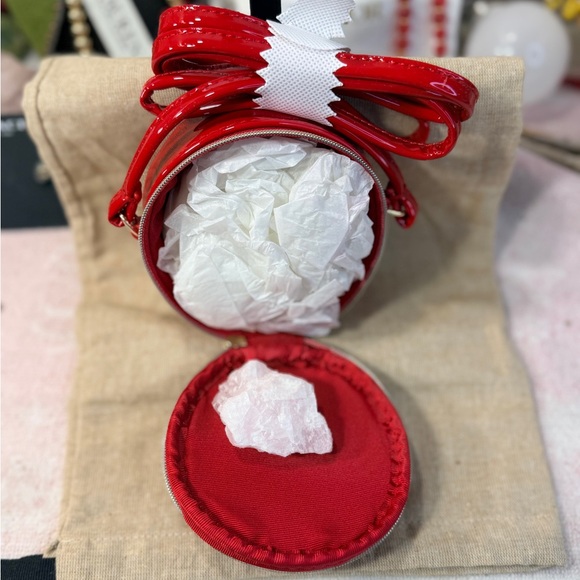 Marc Jacobs Mini Red Patent Leather Canteen Crossbody Bag. - Picture 6 of 6